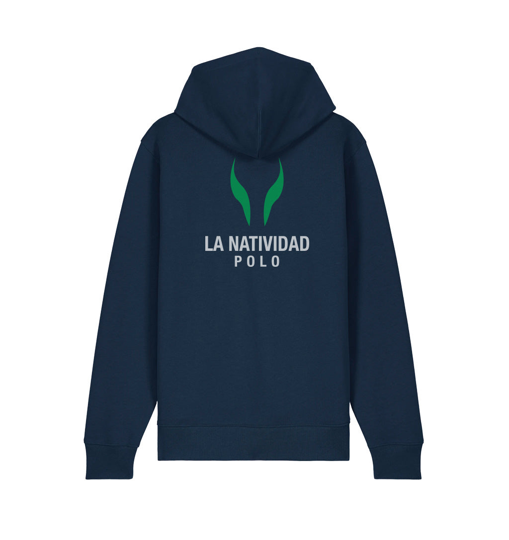 Sudadera con capucha y cremallera La Natividad Classic French Navy