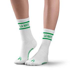 La Natividad White Sports Socks